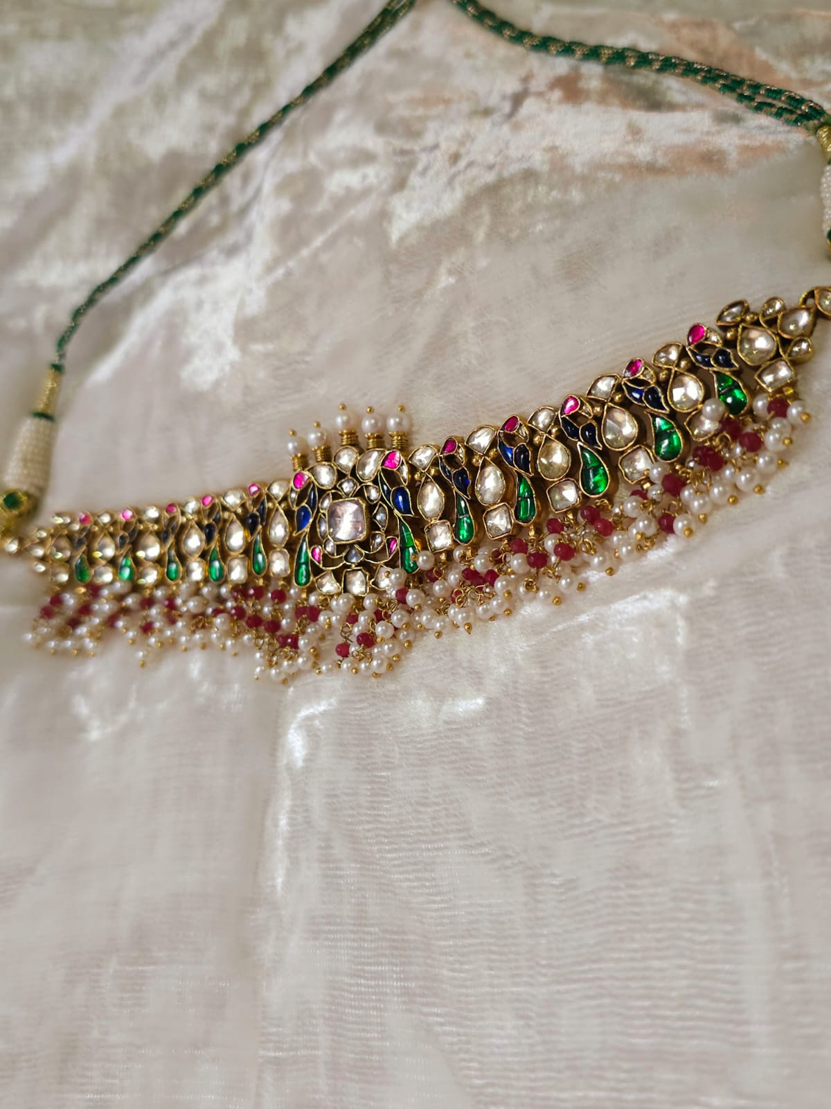 Mahamayur choker necklace set