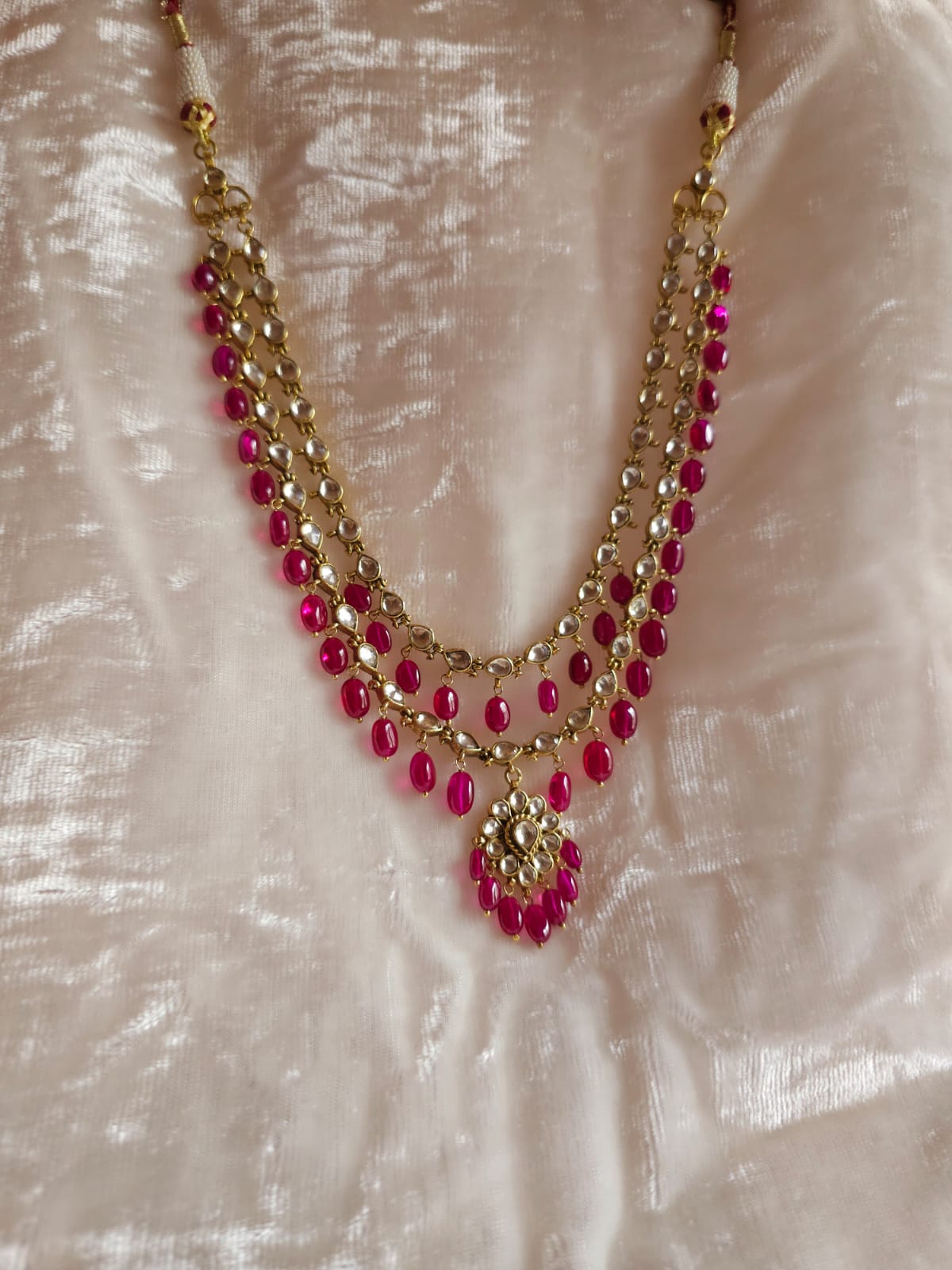 Antique spinel necklace