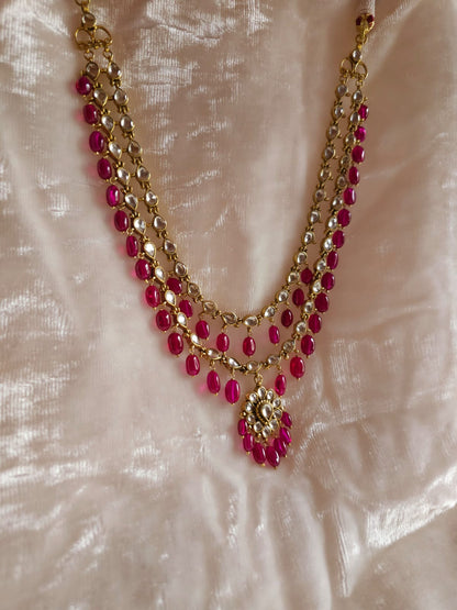 Antique spinel necklace