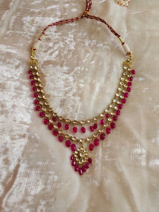 Antique spinel necklace