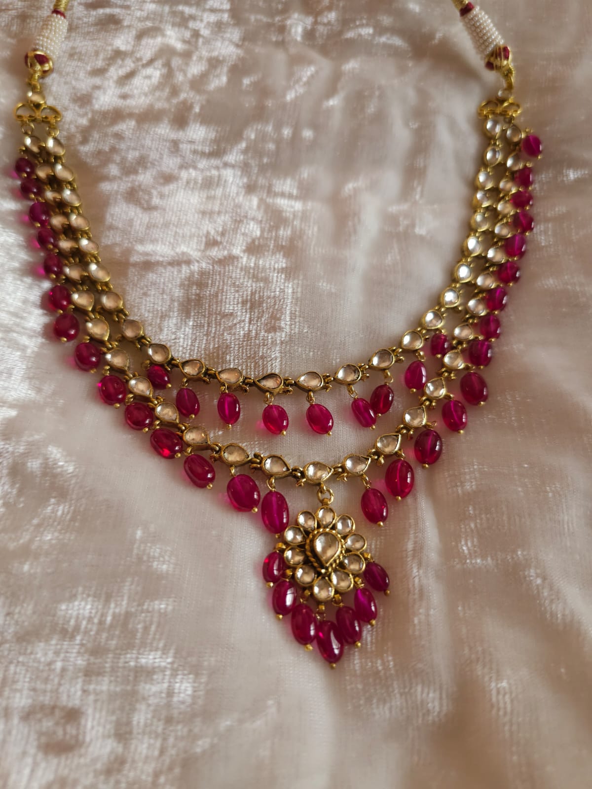 Antique spinel necklace