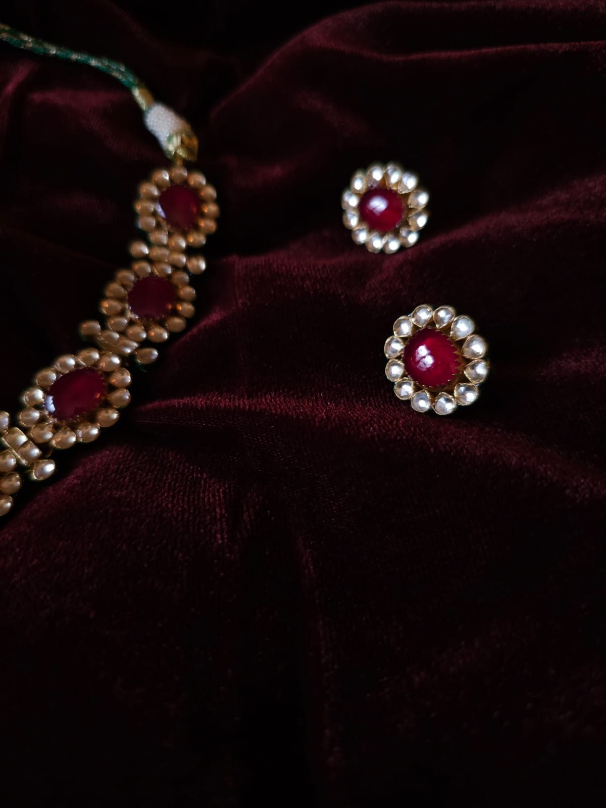Manik-maya queen necklace set