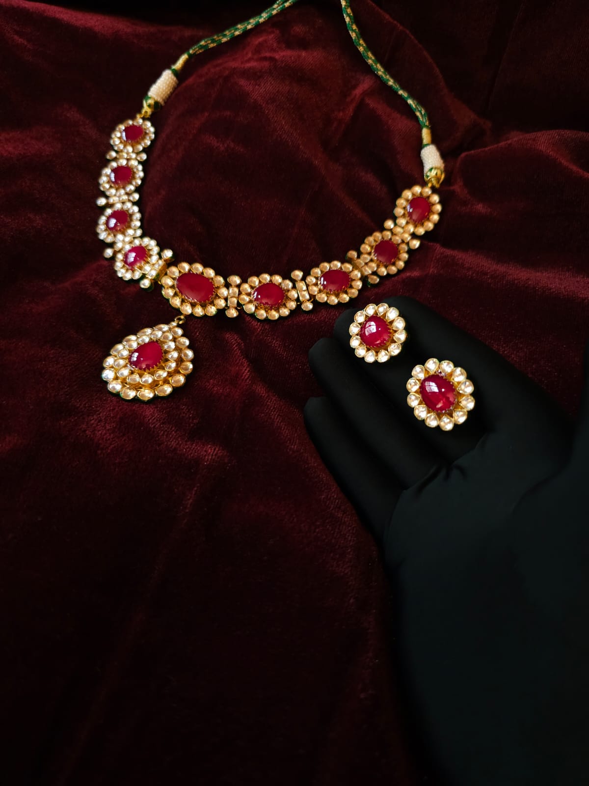 Manik-maya queen necklace set