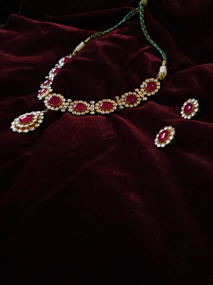 Manik-maya queen necklace set