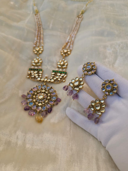 Pop nakshatra godhuli necklace set