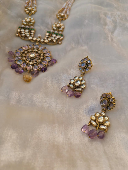 Pop nakshatra godhuli necklace set