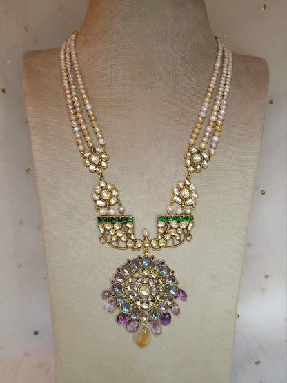 Pop nakshatra godhuli necklace set