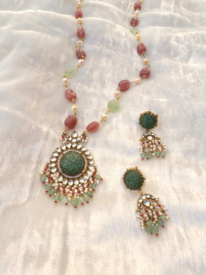 Nathdwara haveli long necklace set