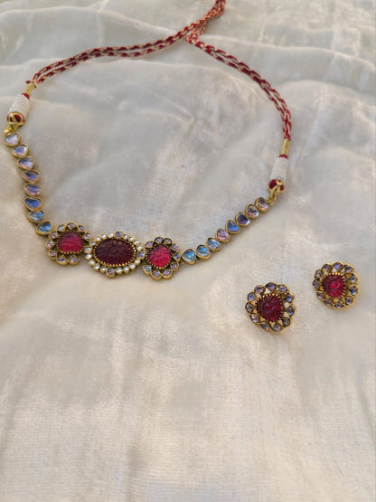 Pink pixie choker set