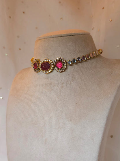 Pink pixie choker set