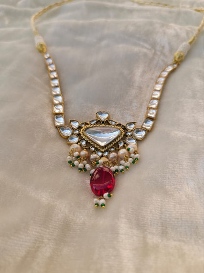 Auspicious pushya spinel necklace