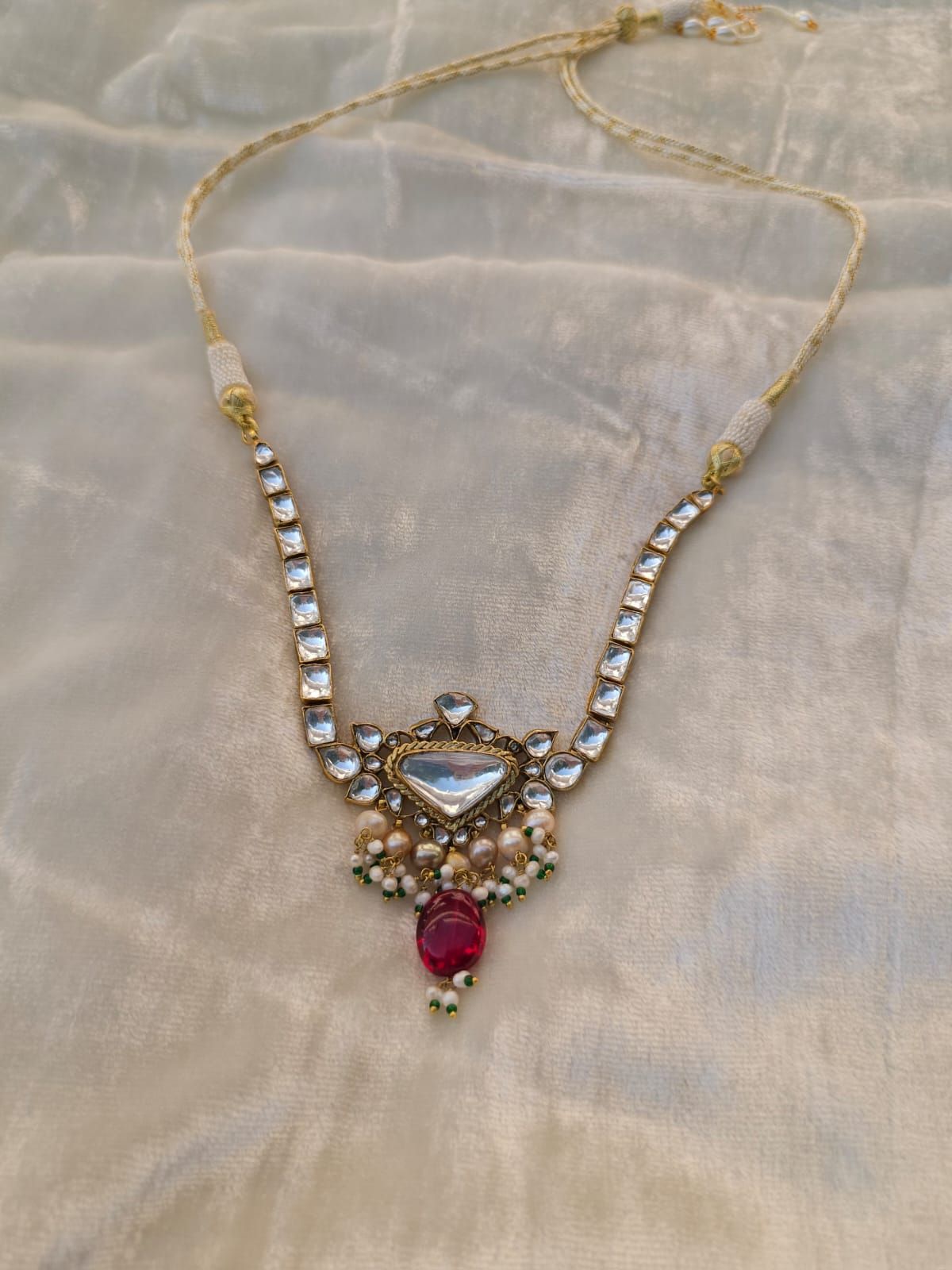 Auspicious pushya spinel necklace