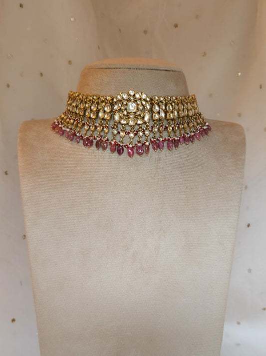 Nanda bhawan tourmaline choker set