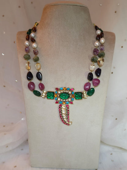 Sawai emperor navratan necklace