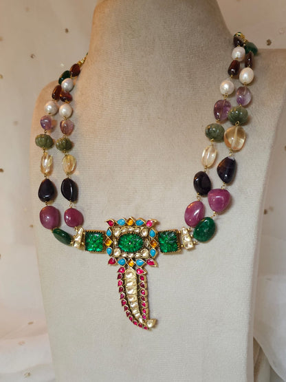 Sawai emperor navratan necklace