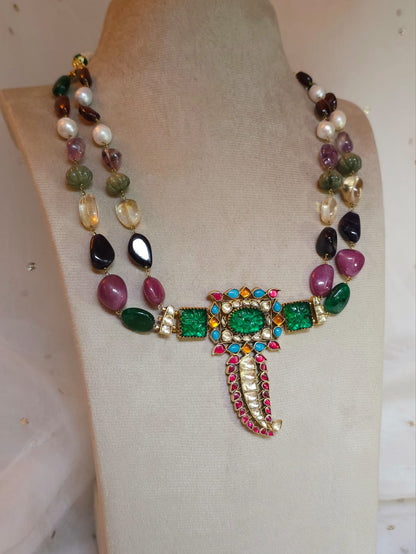 Sawai emperor navratan necklace