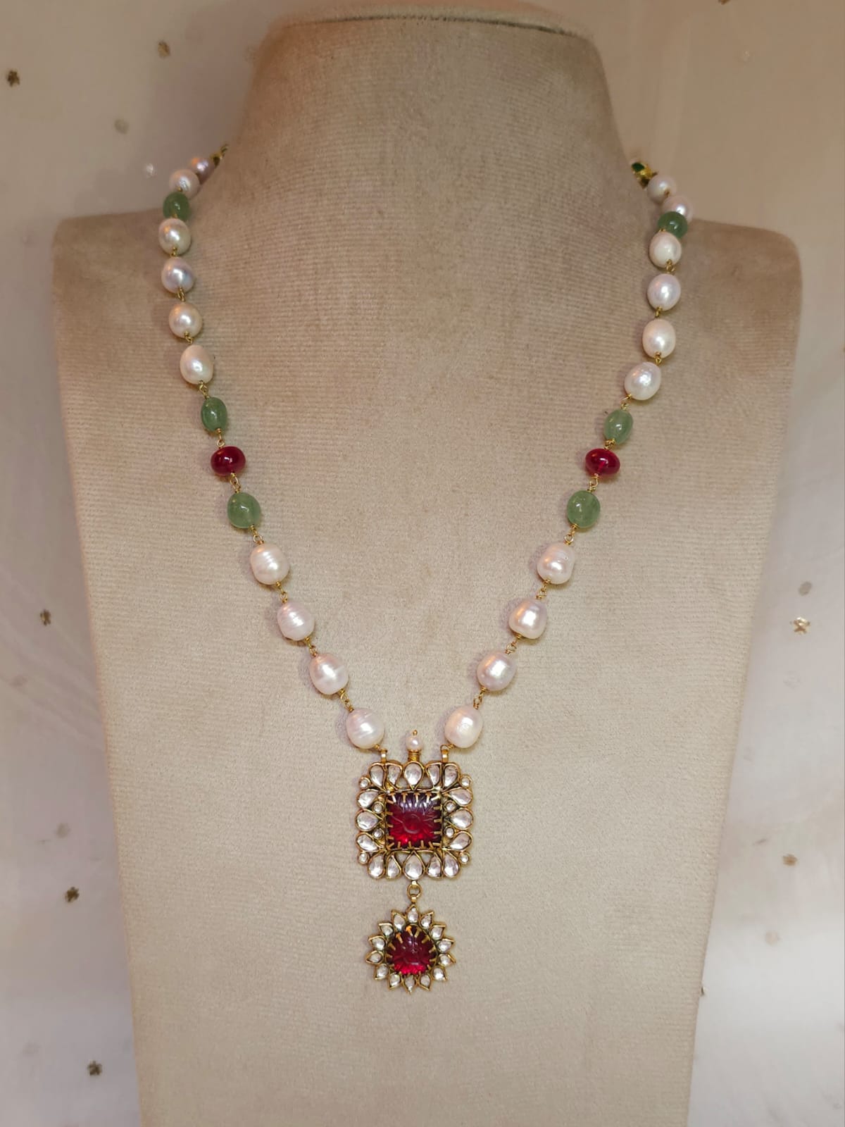 Raktagandha pearl necklace