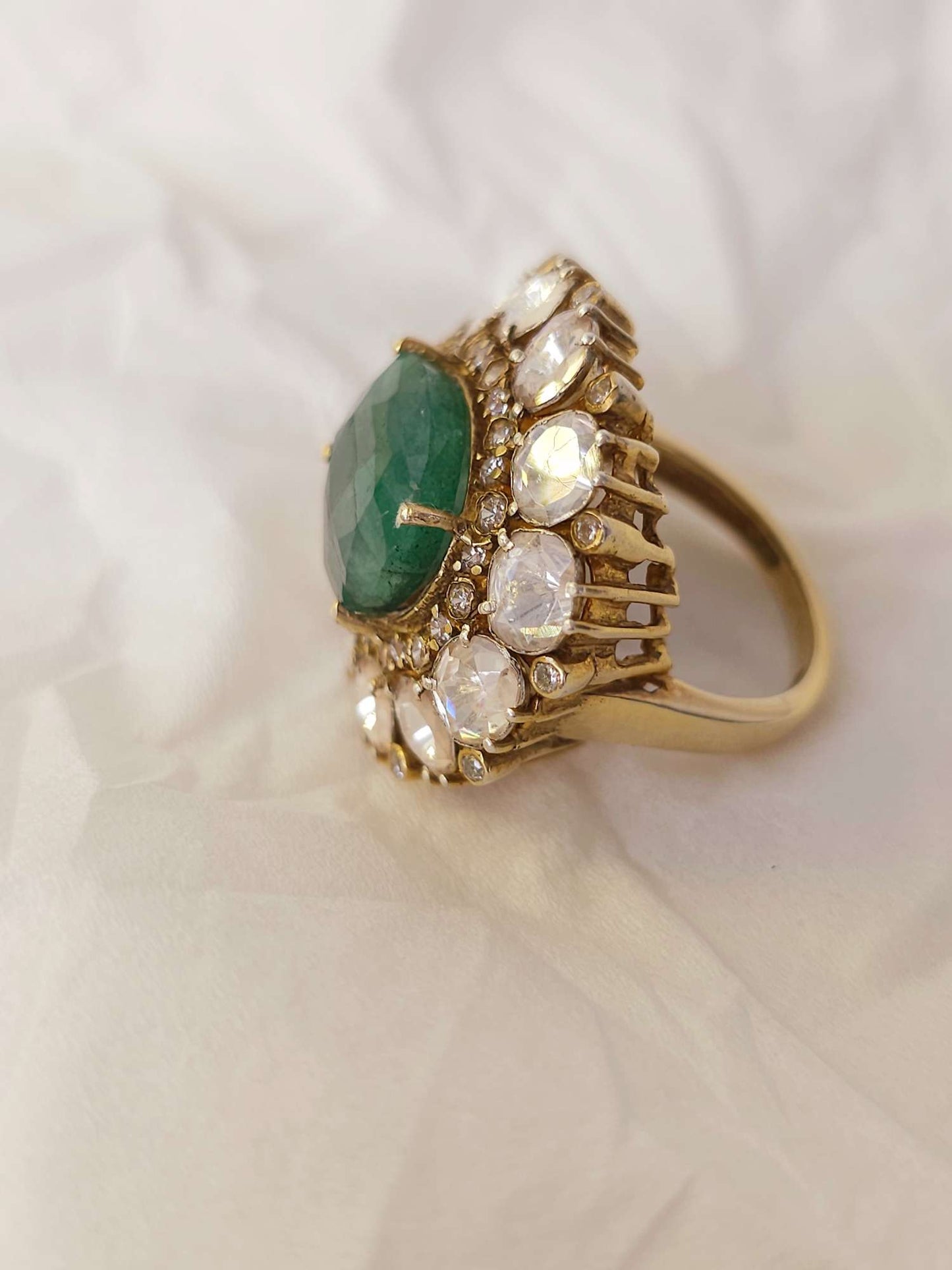Chandra taal emerald ring