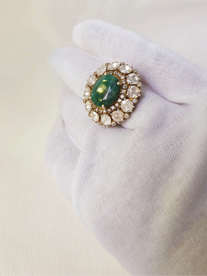Chandra taal emerald ring