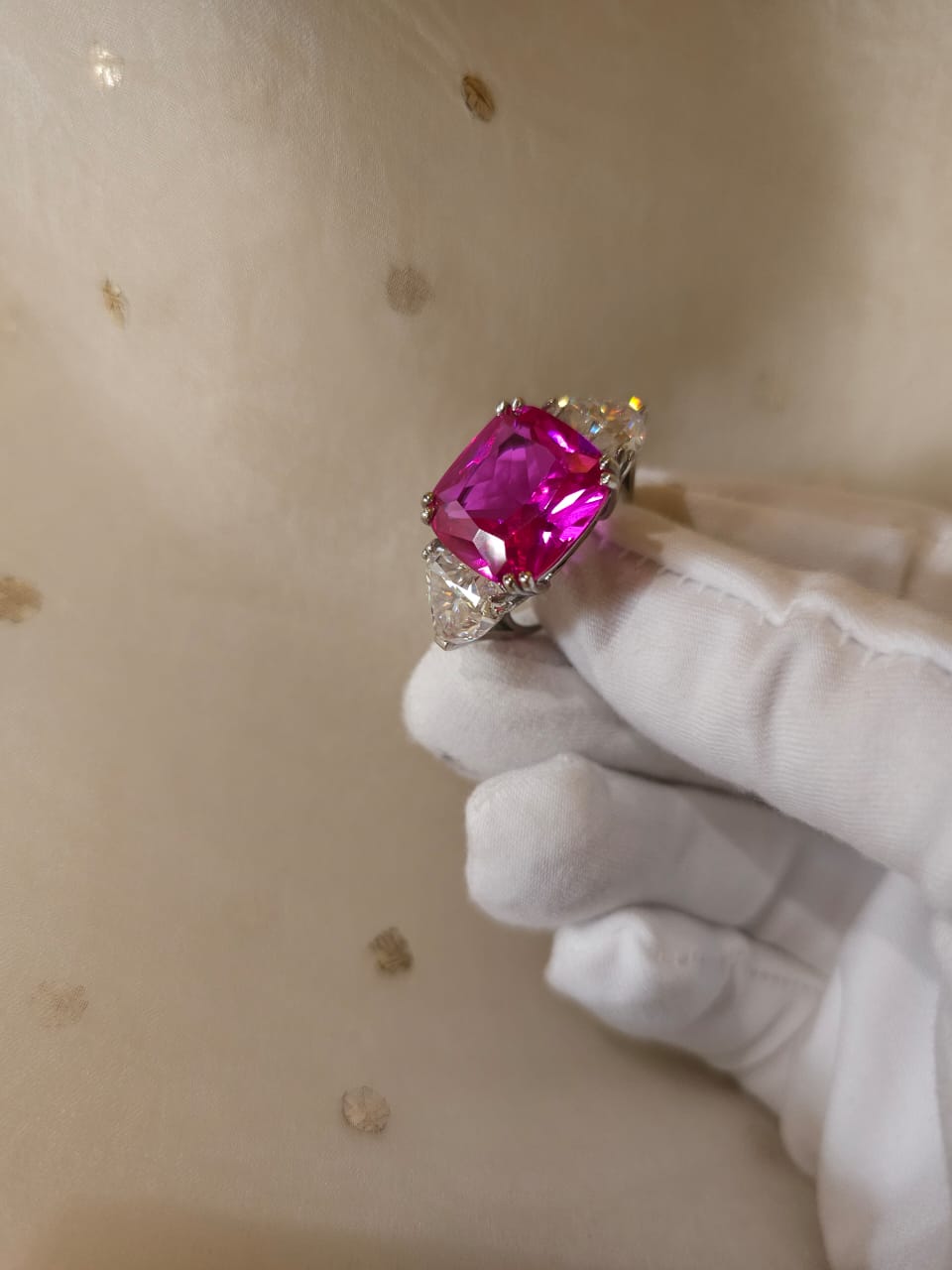 Miraval moissanite ring