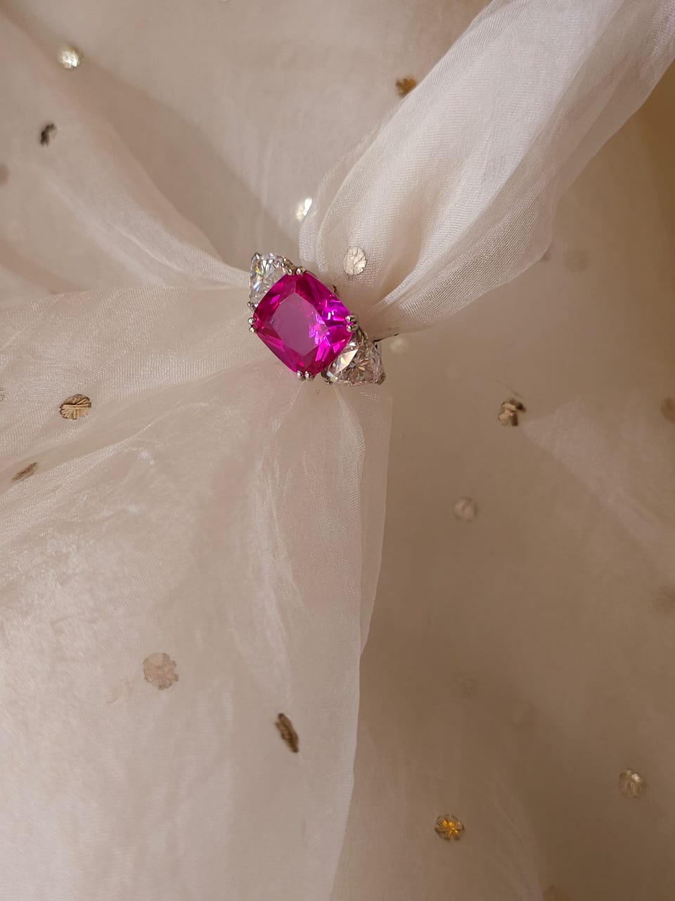 Miraval moissanite ring