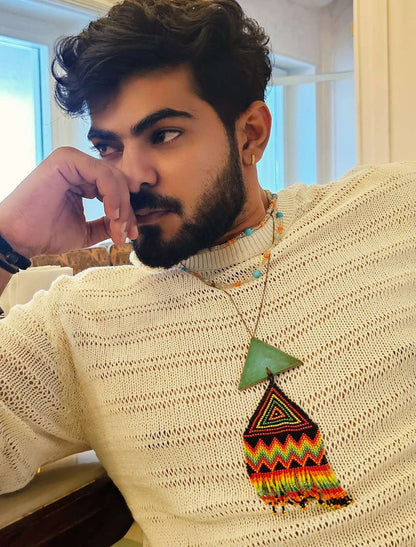 Sunset unisex Bead Necklace