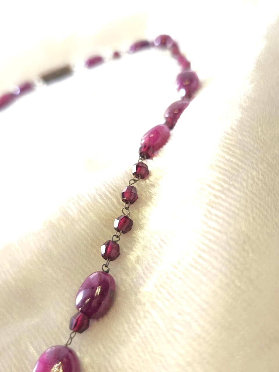 Ruby & Garnet unisex Necklace