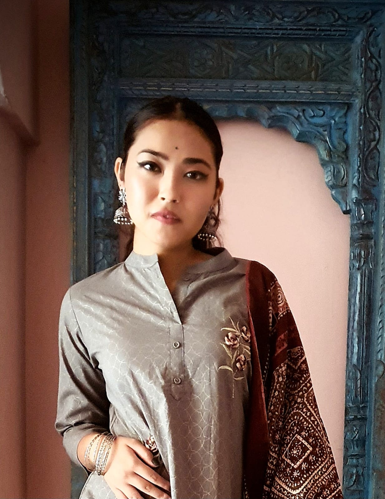 Oxidized earrings