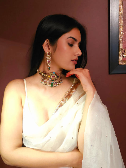 Mradu-rasa long earrings