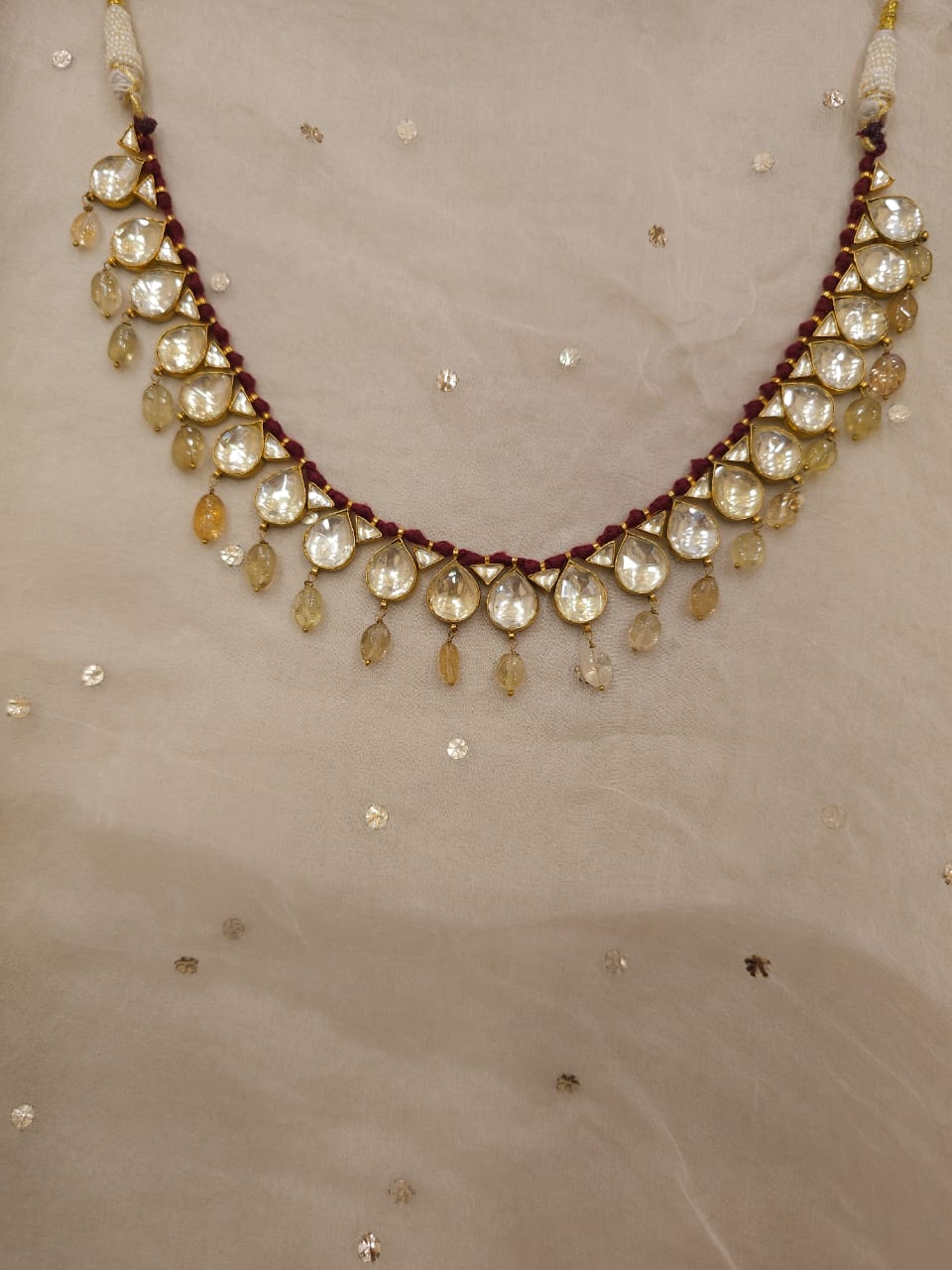 Vintage citrine necklace