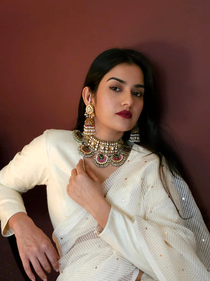 Vasant gangaur queen necklace