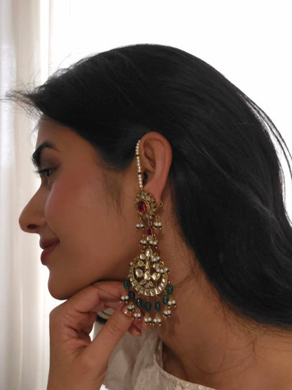 Pushkara beryl chandbali