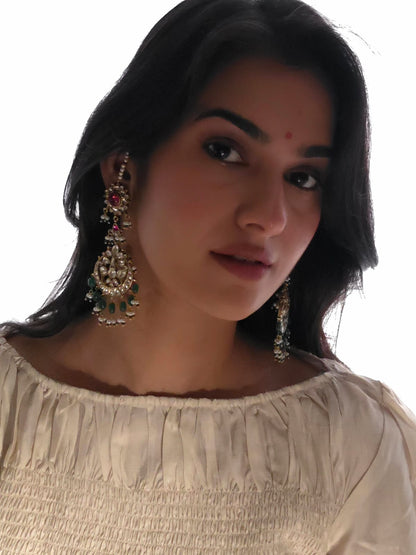 Pushkara beryl chandbali