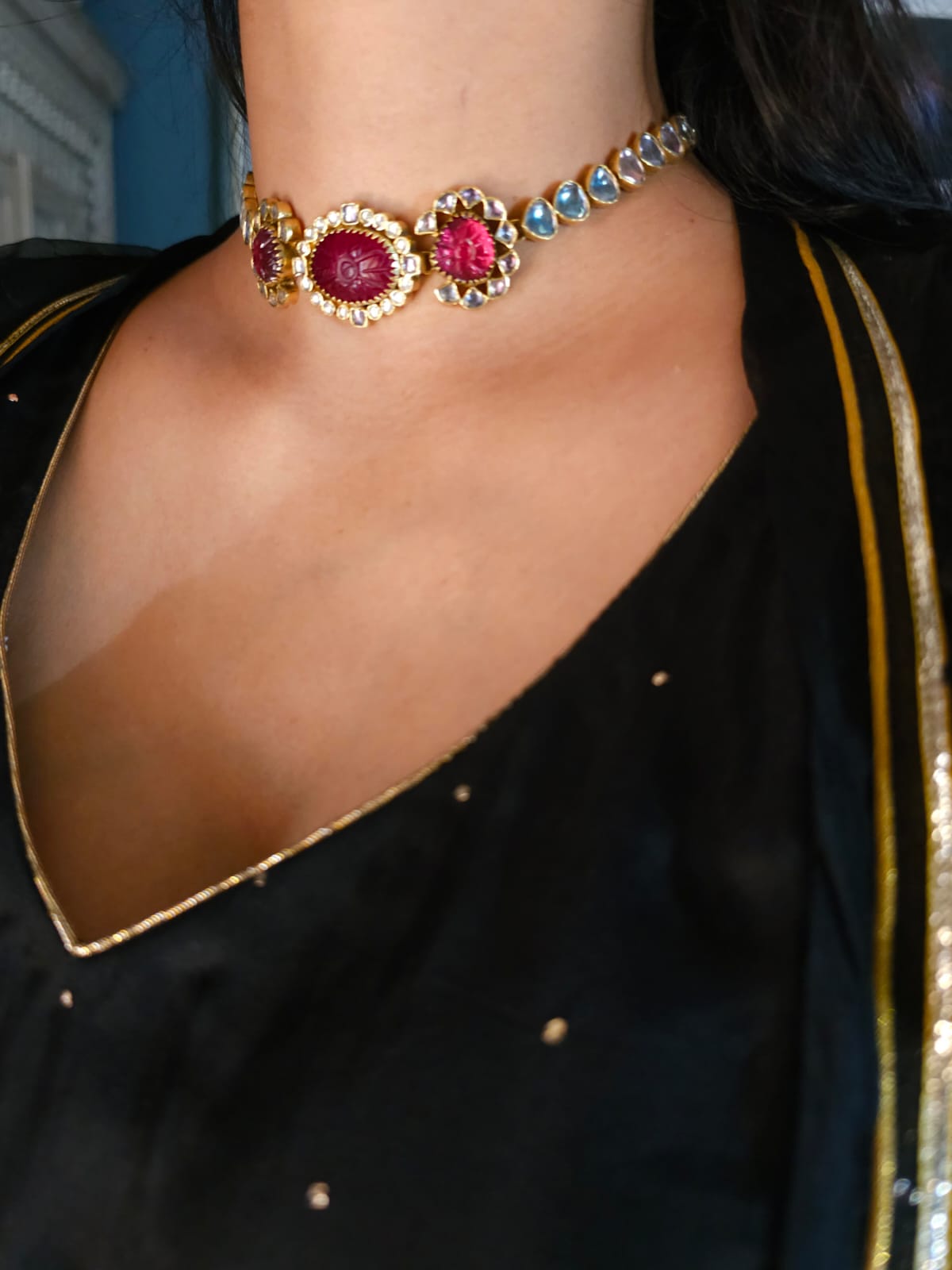 Pink pixie choker set