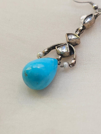 Globlue turquoise earrings