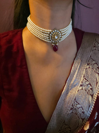 Suraj tal choker necklace