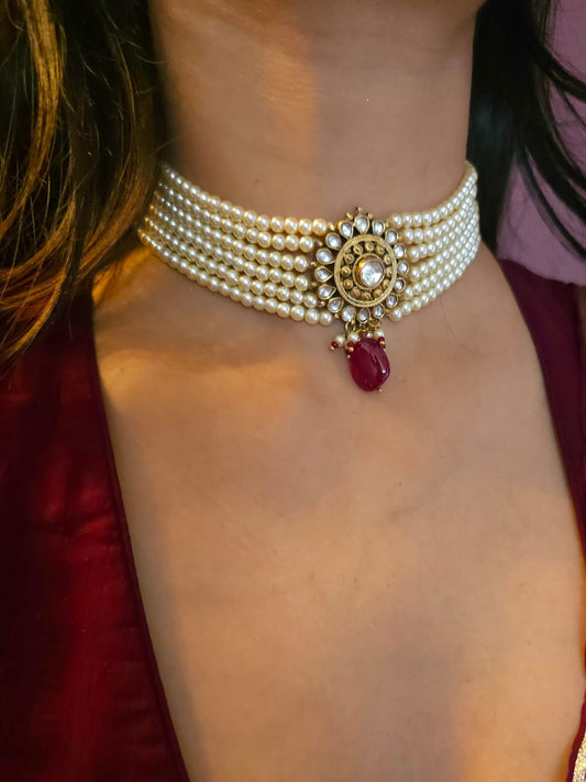 Suraj tal choker necklace