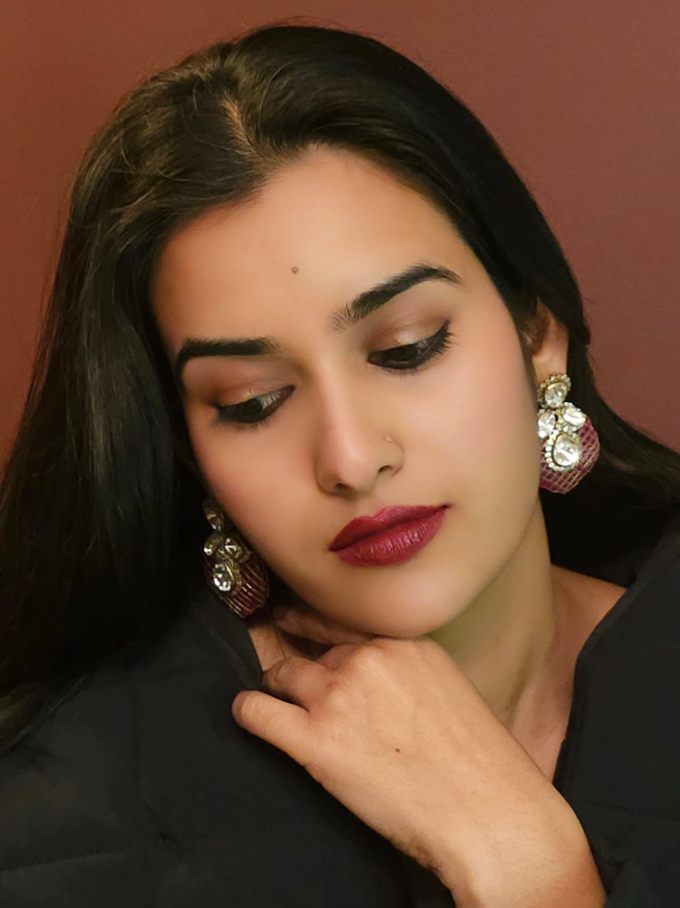 The rose dwar winter earrings