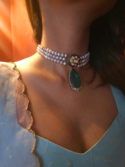 Jayapura silver choker necklace