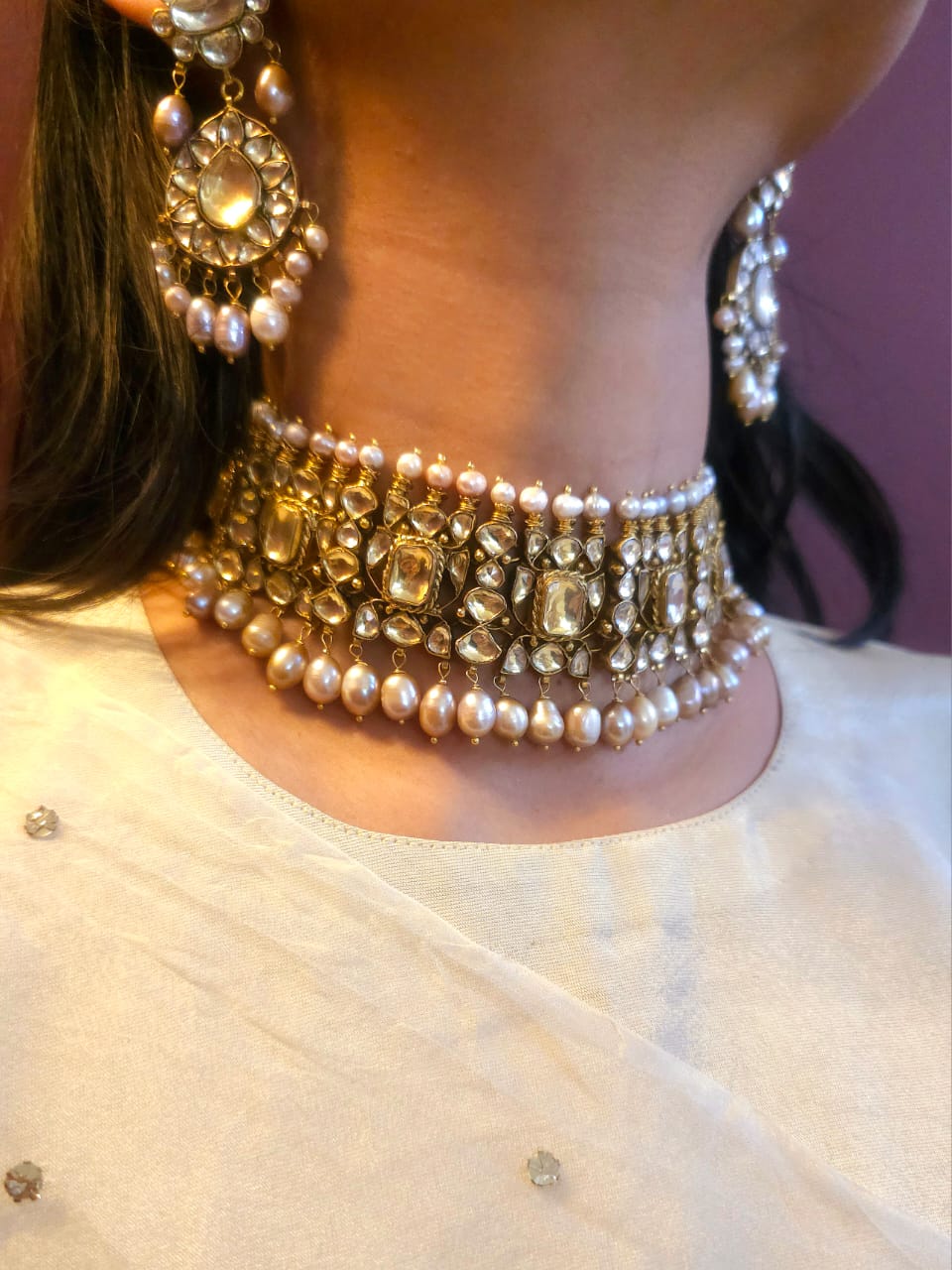 The galta gate alloy necklace set