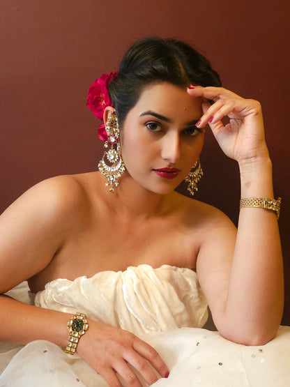 Scarlet lotus chandbali