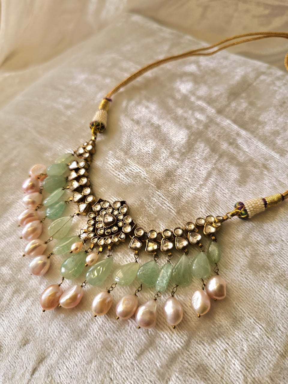 Madhumati antique silver necklace
