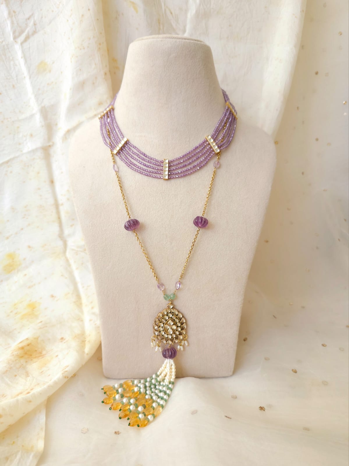 Jaamuni kantha necklace