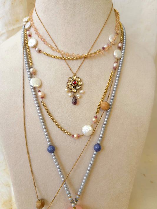 Coin pearl necklace 2