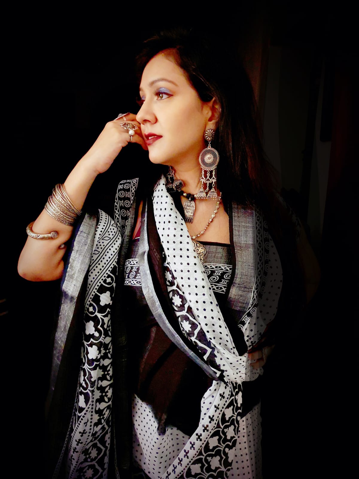 Oxidized earrings