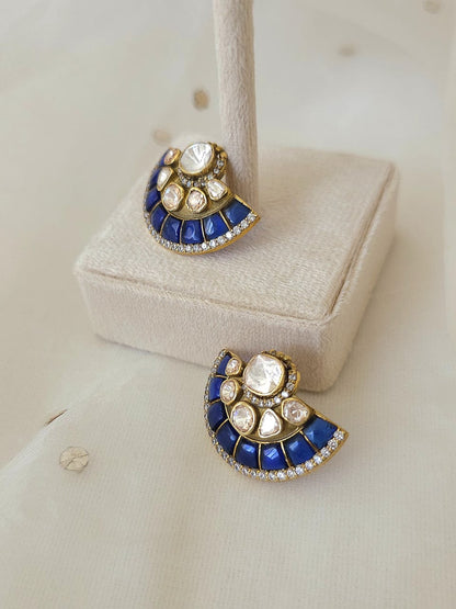 Blue moon silver studs