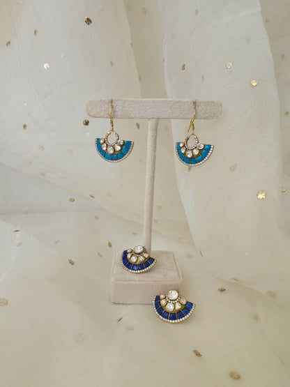 Blue moon silver studs