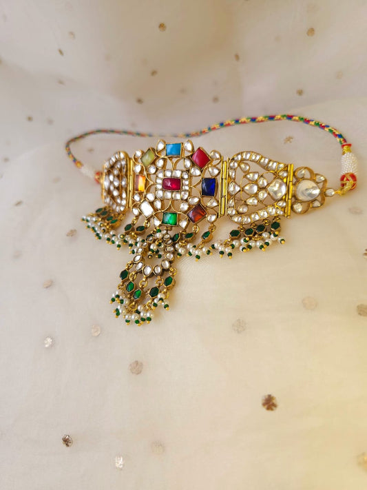 Navgraha kirti choker necklace