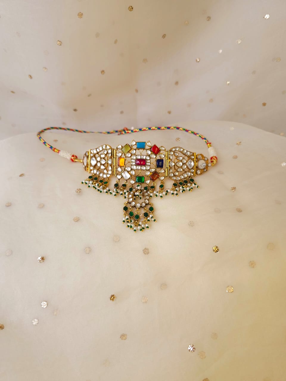 Navgraha kirti choker necklace