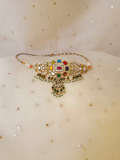 Navgraha kirti choker necklace